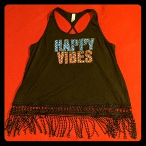 Patriotic Happy Vibes Tank Top Size XXXL